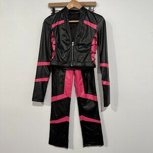 I.AM.GIA Vixon Pink Biker Co-ord Set XS Faux Leather Dolls Kill